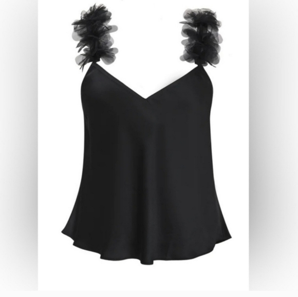 New!For Love and Lemons floral trim  PJ Set - Picture 10 of 12